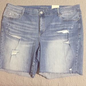 Maurice’s distressed Bermuda shorts